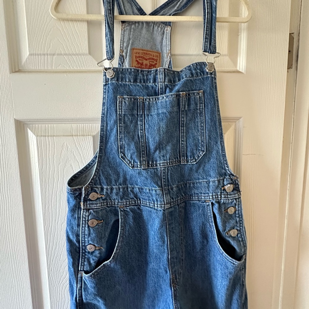 Levi’s T3 Utility Loose Fit Overalls - Medium Wash- Coachella Vibes- Women’s L